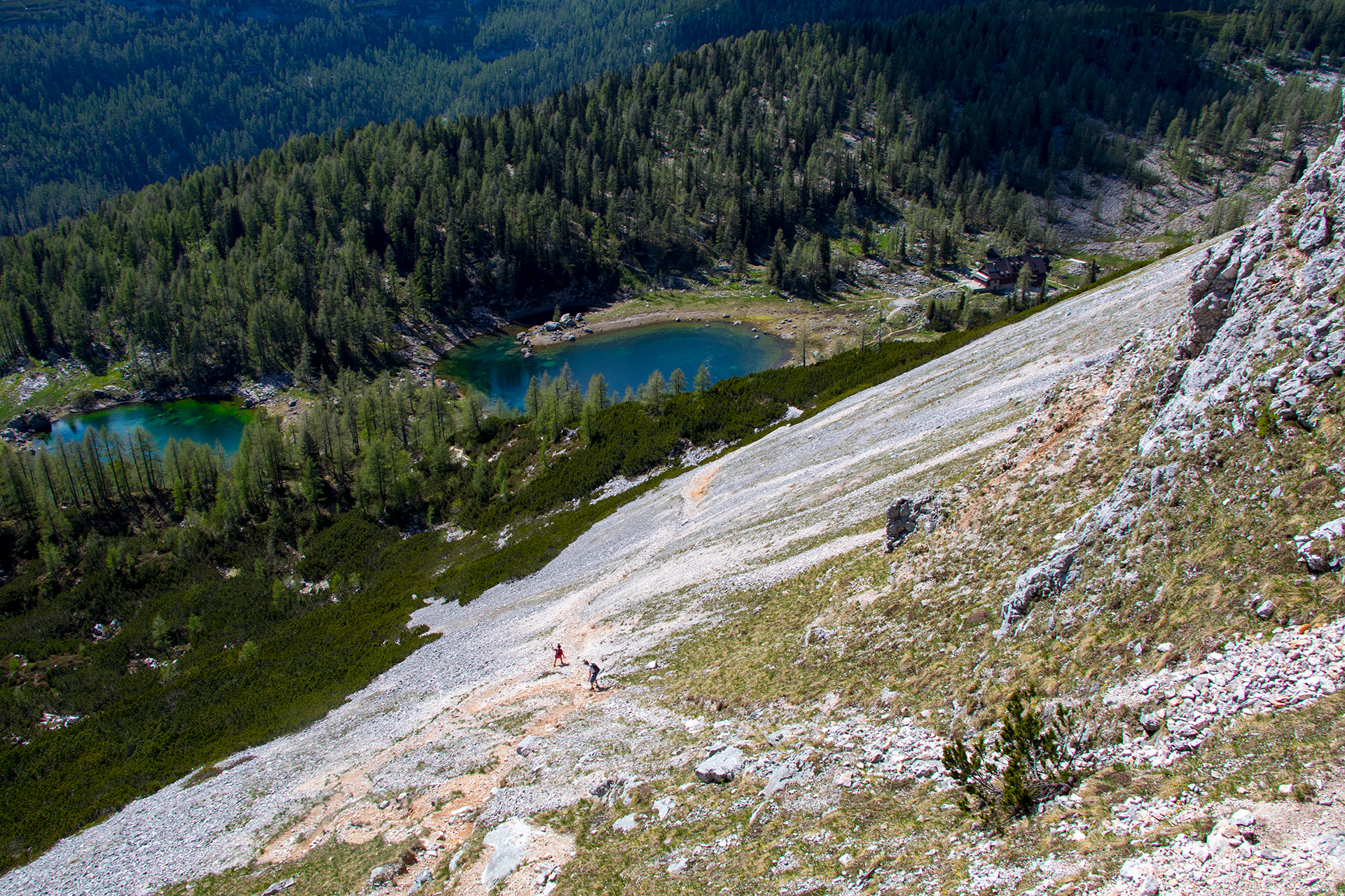 Bela skala descend to Dvojno Jezero