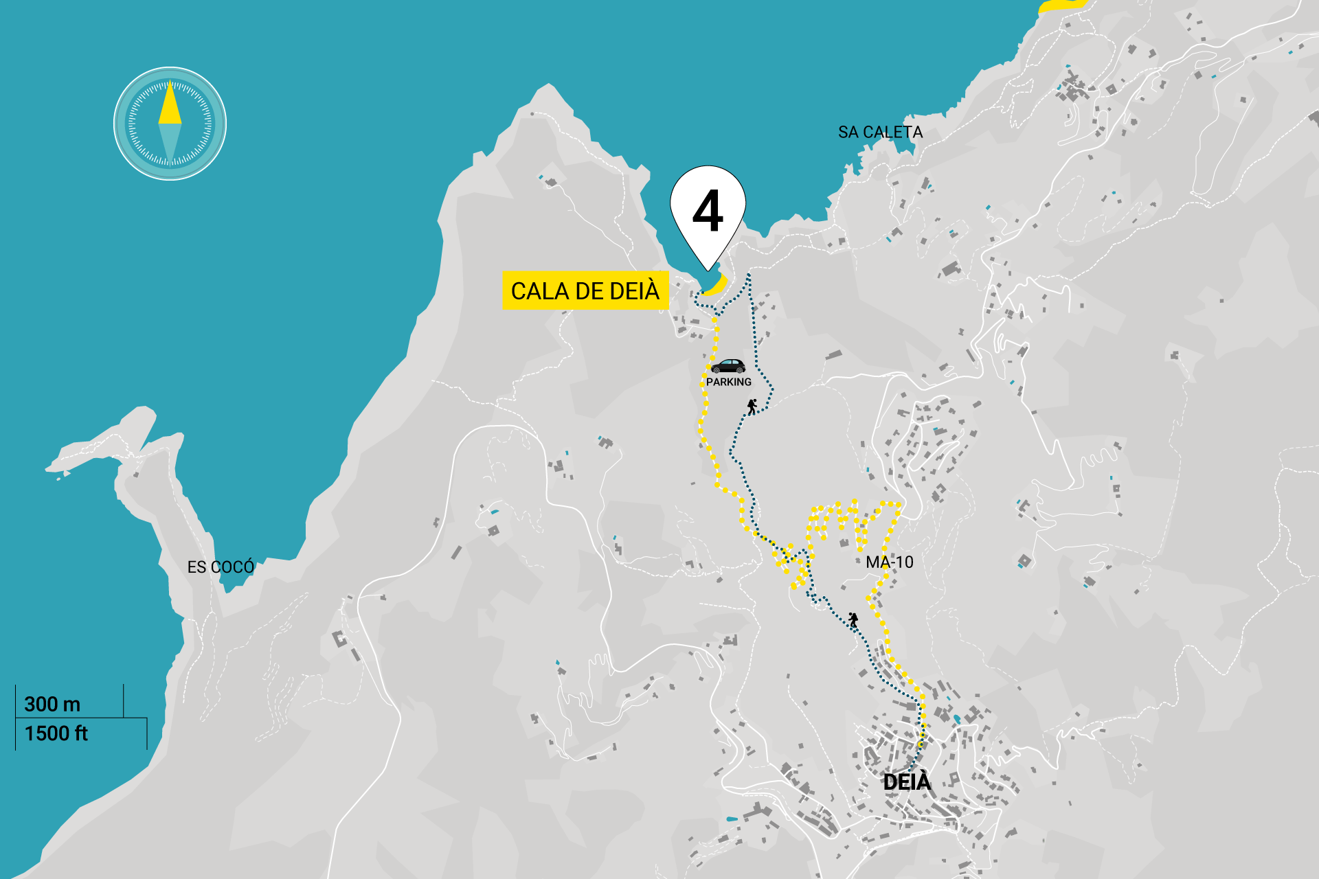 Map of Cala de Deià