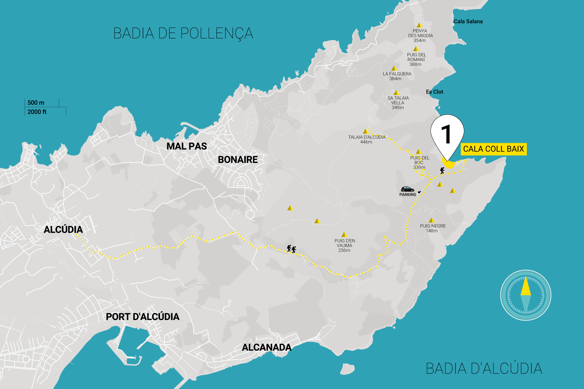 Directions | How to get to Calla Coll Baix | Map