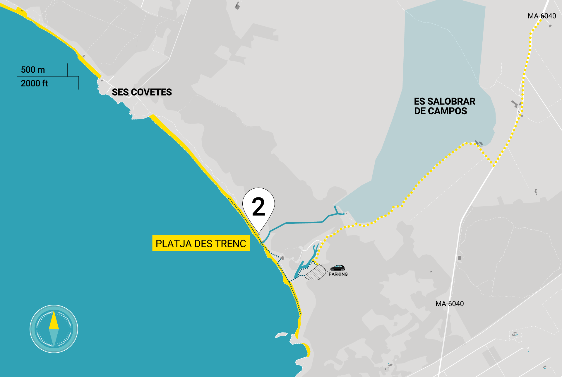 Directions | How to get to Platja des Trenc | Map